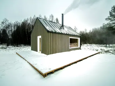 Проект дома Barn Green Sauna 42, 44 м²
