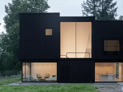 Проект дома Black Original Style 256, 256 м²