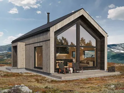 Проект дома Gray Barn 68, 68 м²