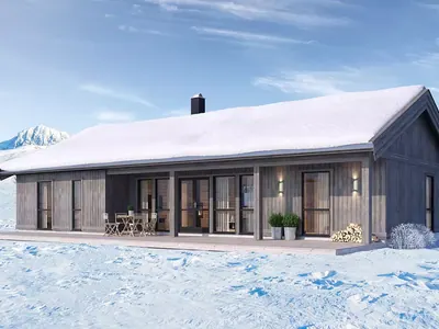Проект дома Gray Barn 95, 95 м²