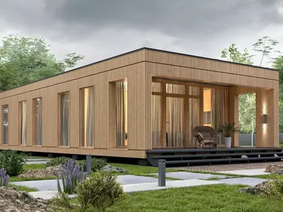 Проект дома HI-TECH M 85, 85 м²