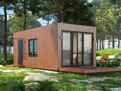 Проект дома Хайтек CLT, 24 м²
